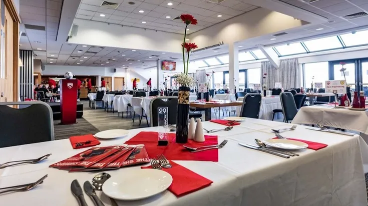 Khu vực phòng chờ Hospitality sang trọng tại sân vận động Globe Arena