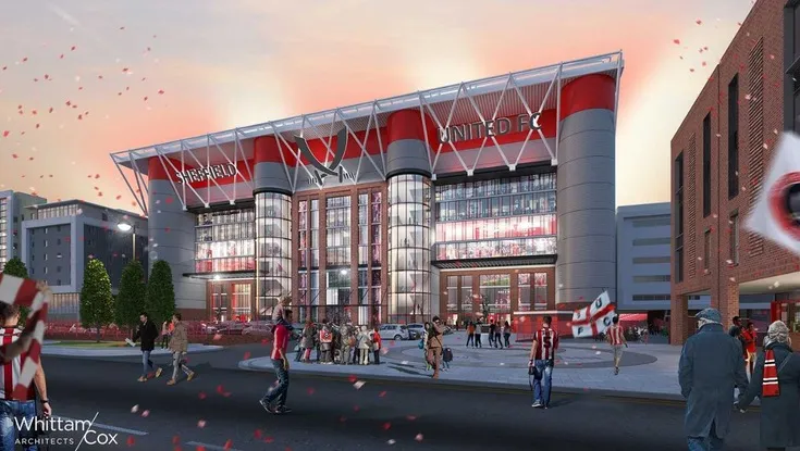 Phối cảnh dự án phát triển và mở rộng sân Bramall Lane trong tương lai
