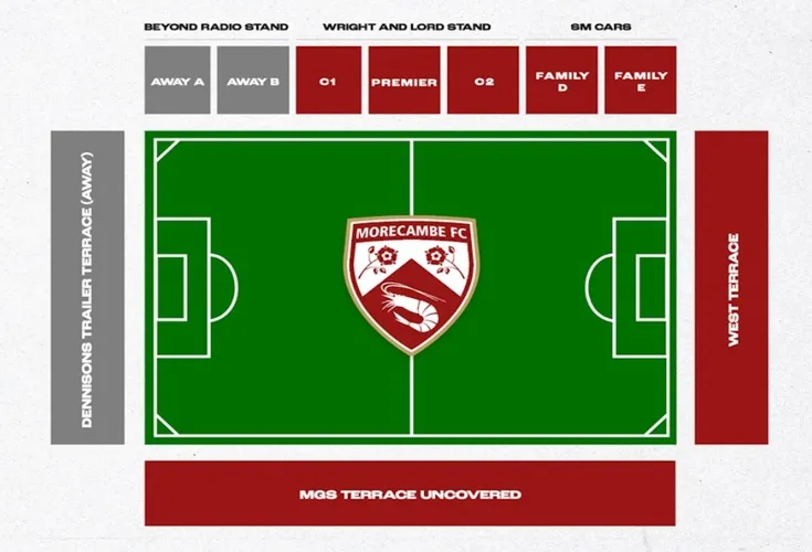Sơ đồ bố trí các khán đài sân vận động Globe Arena (Mazuma Mobile Stadium)