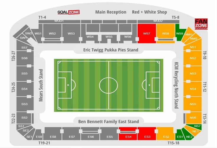 Sơ đồ chỗ ngồi sân New York Stadium chi tiết, giúp fan dễ dàng tìm vị trí ngồi ưng ý