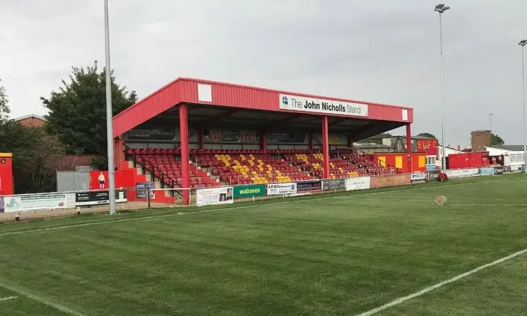 Sơ đồ John Nicholl Stand tại Spencer Stadium, khán đài có chỗ ngồi duy nhất